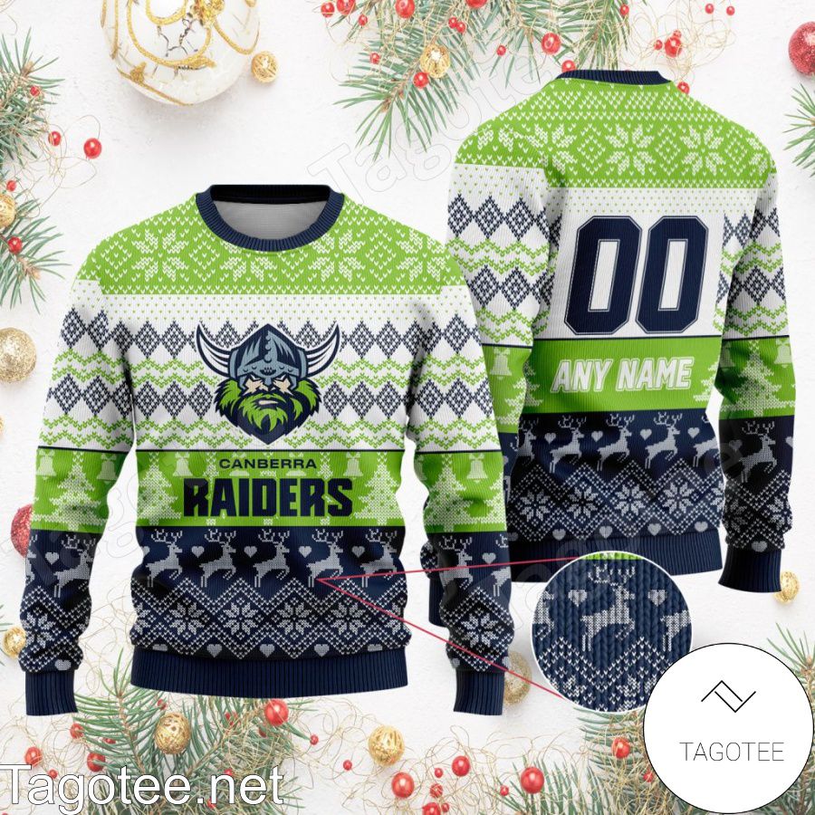 NRL Canberra Raiders Ugly Christmas Sweater a