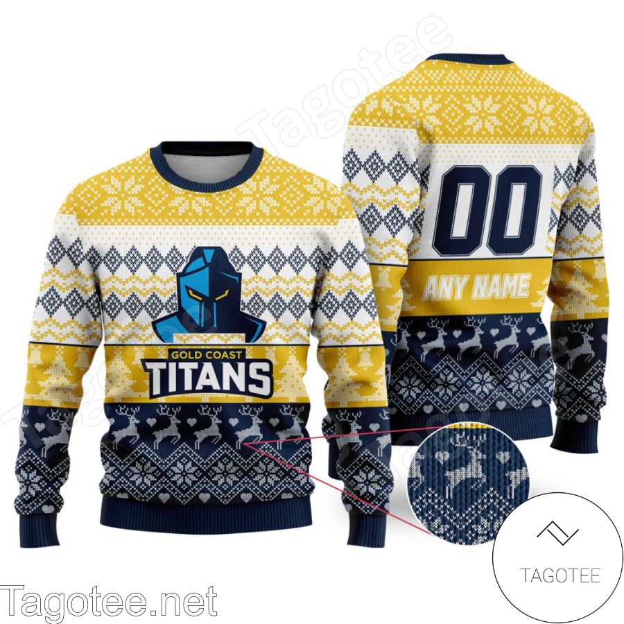 NRL Gold Coast Titans Ugly Christmas Sweater