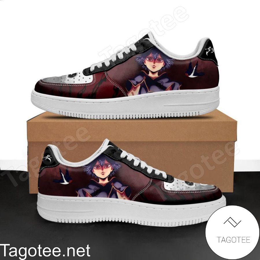 Nero Black Bull Knight Black Clover Anime Air Force Shoes