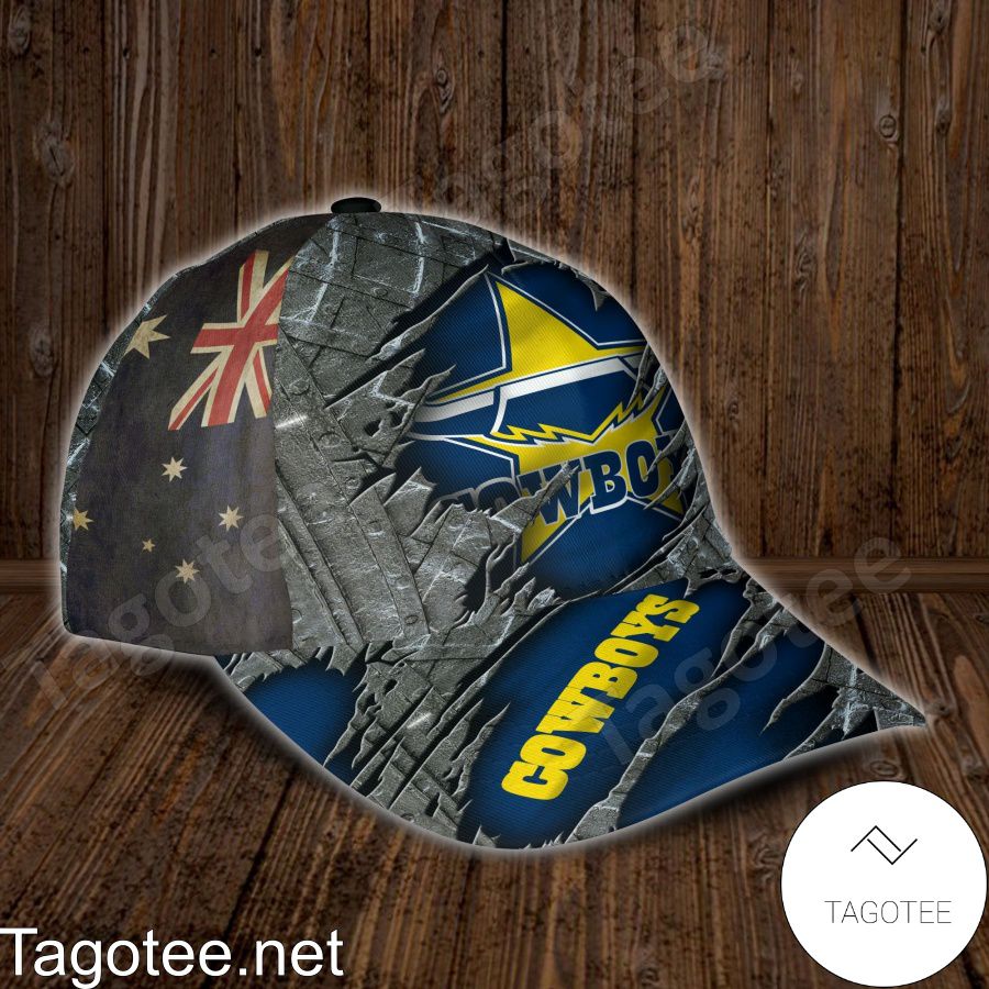 North Queensland Cowboys NRL Custom Name Personalized Cap a