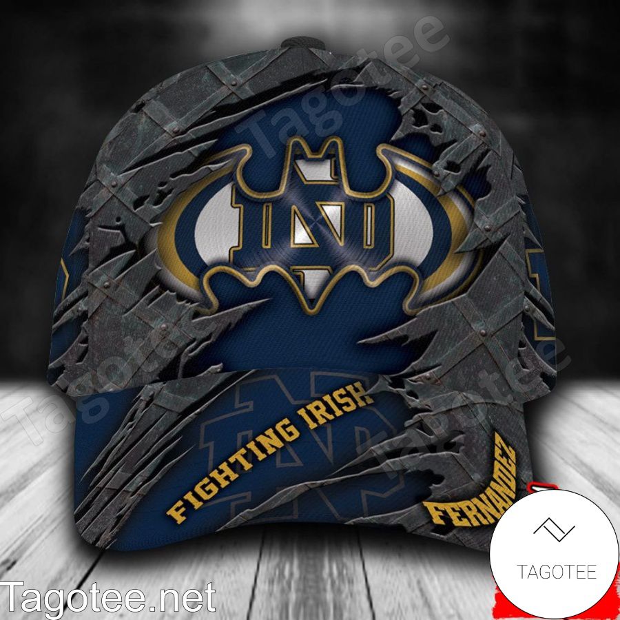 Notre Dame Fighting Irish Batman NCAA Personalized Cap