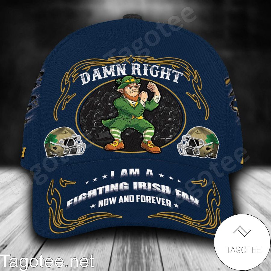 Notre Dame Fighting Irish Mascot NCAA Personalized Cap