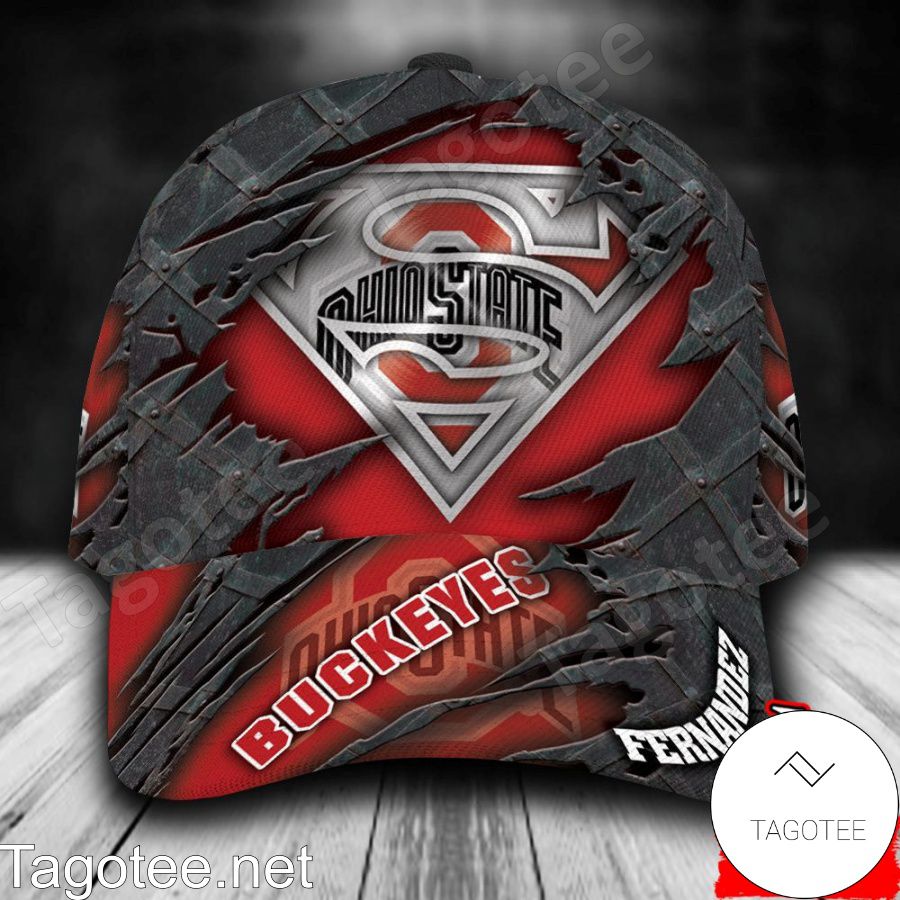 Ohio State Buckeyes Superman NCAA Personalized Cap