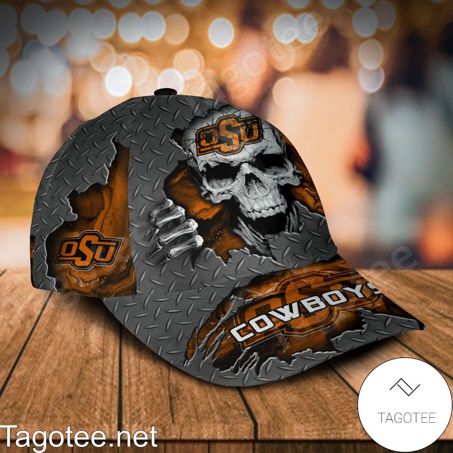 Oklahoma State Cowboys SKULL NCAA Personalized Cap a