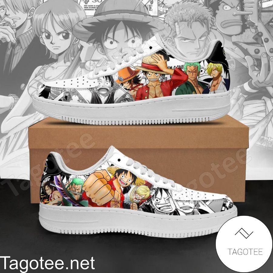 One Piece Mixed Manga Anime Air Force Shoes
