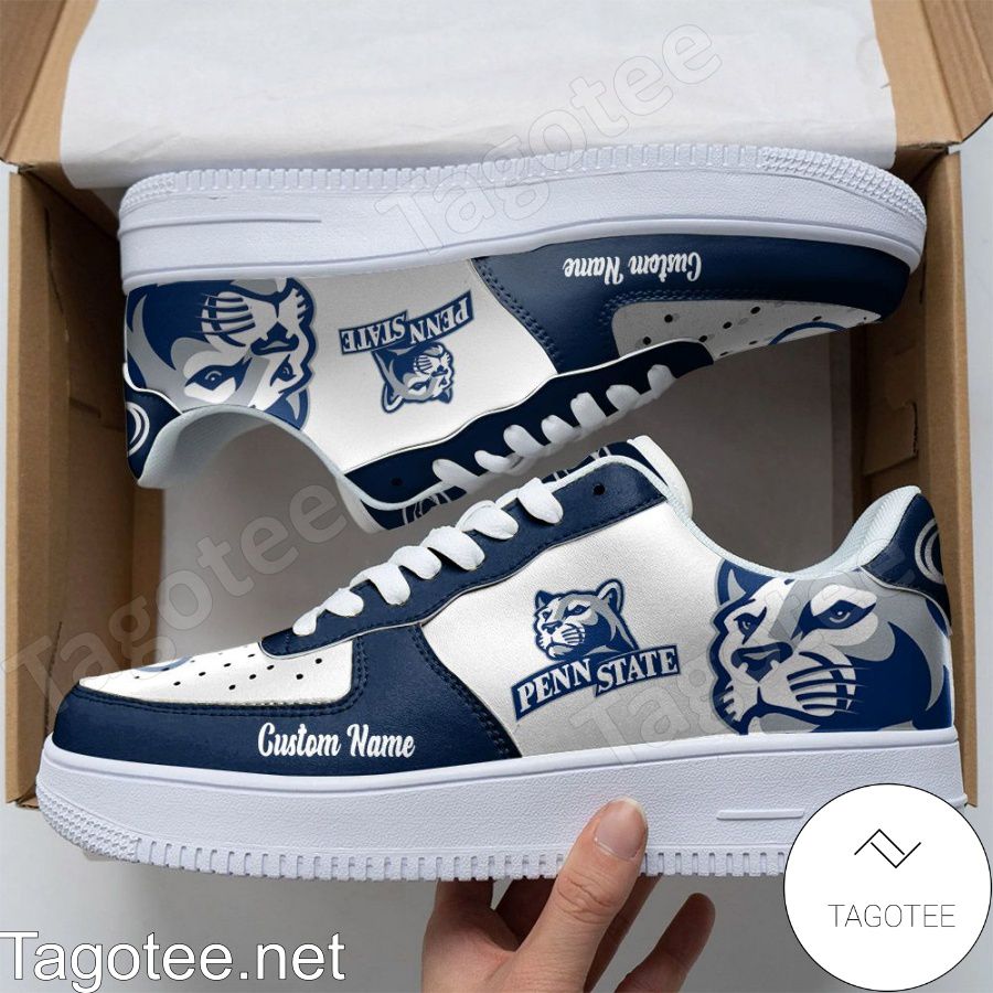 Penn State Nittany Lions Mascot Logo NCAA Custom Name Air Force Shoes
