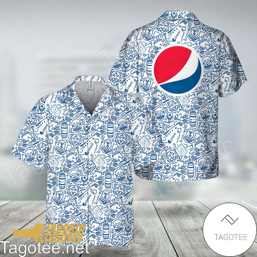 Pepsi Doodle Art Hawaiian Shirt