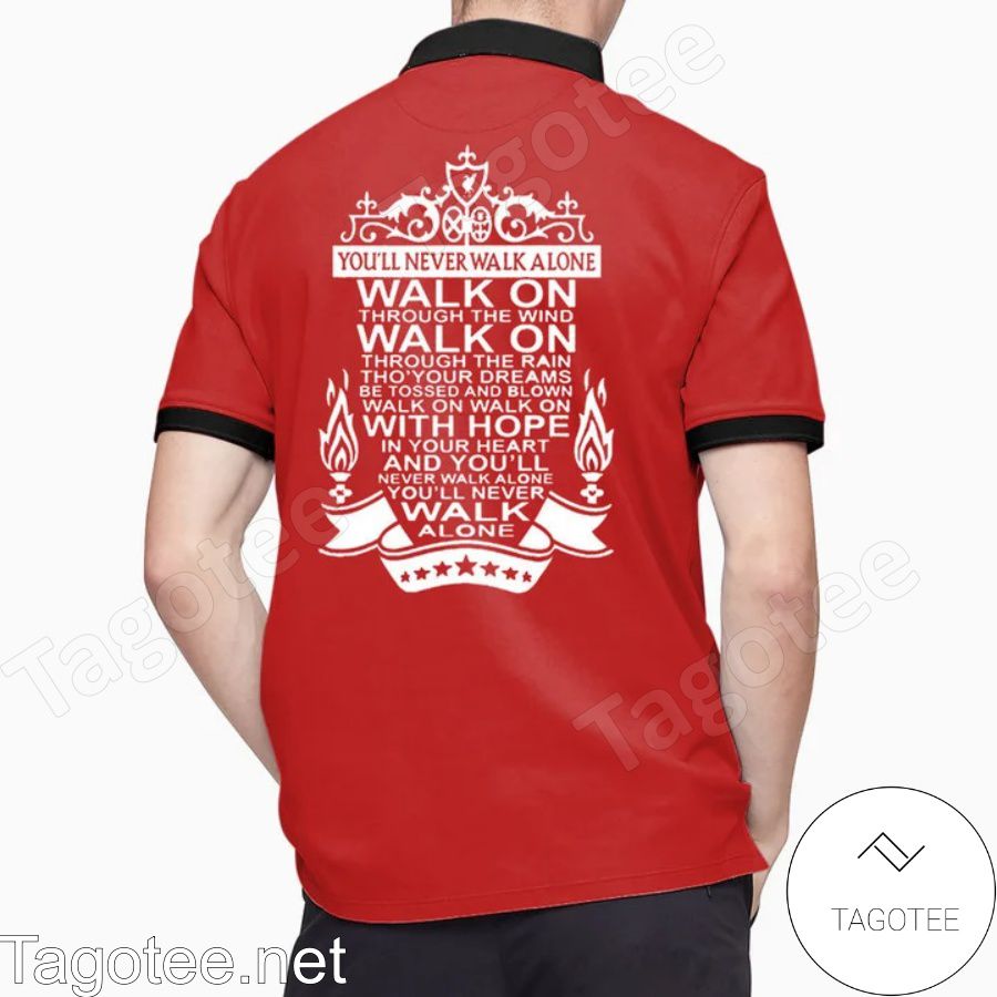Personalized Boss Liverpool F.c. You'll Never Walk Alone Polo Shirt a