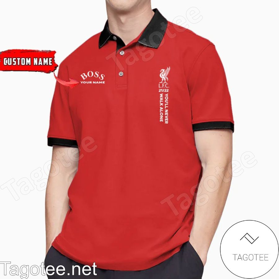 Personalized Boss Liverpool F.c. You'll Never Walk Alone Polo Shirt
