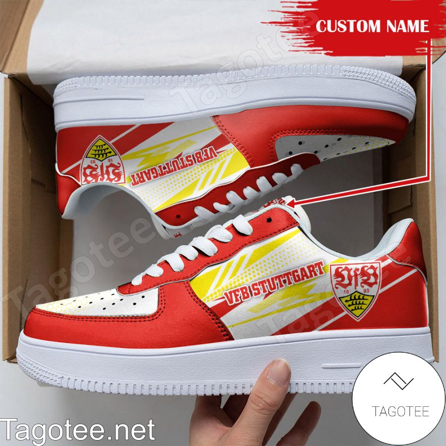 Personalized Bundesliga VfB Stuttgart Custom Name Air Force Shoes
