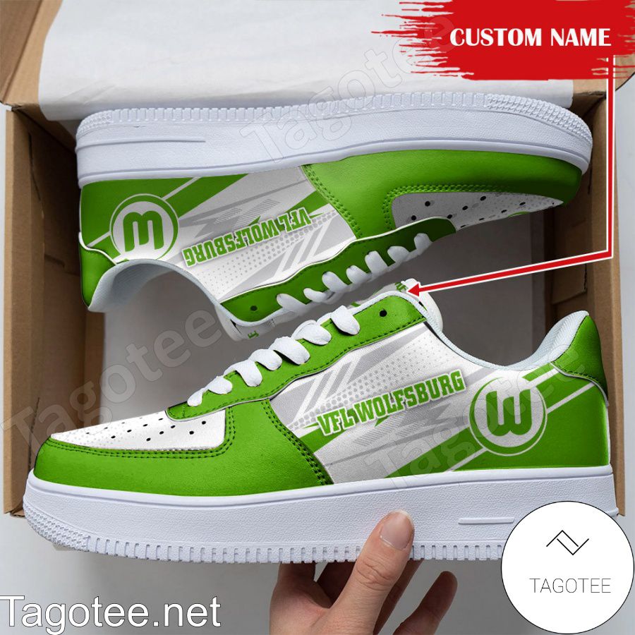 Personalized Bundesliga VfL Wolfsburg Custom Name Air Force Shoes