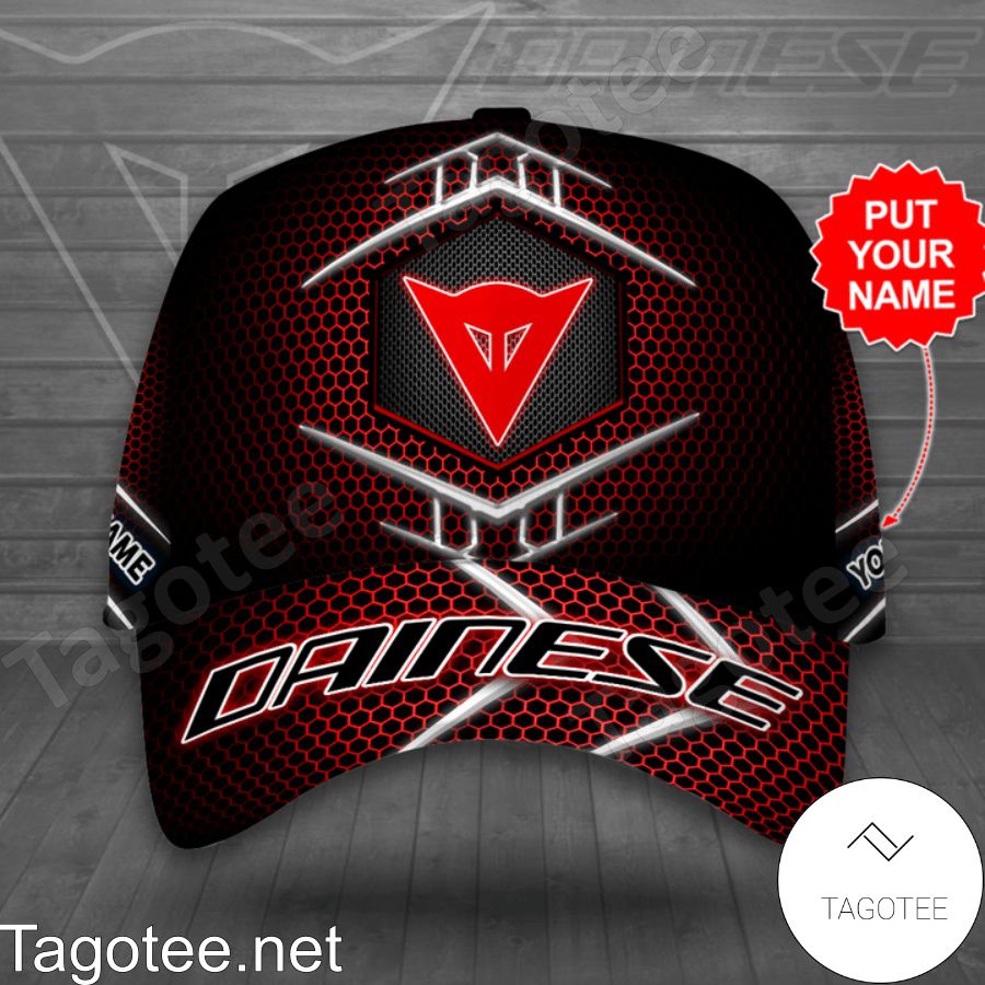 Personalized Dainese Red Hive Pattern Cap