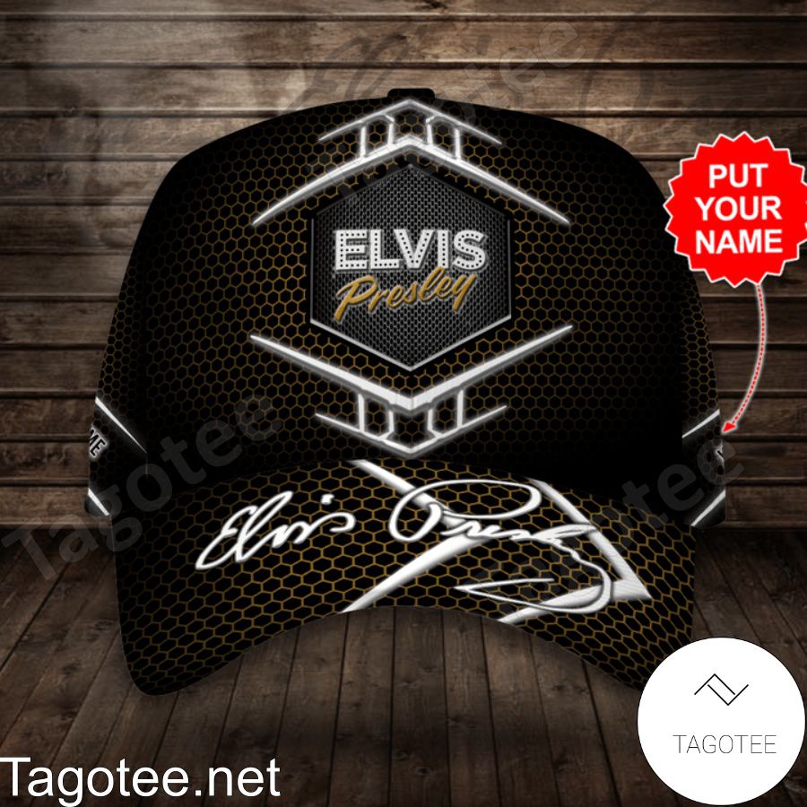Personalized Elvis Presley Hive Pattern Cap