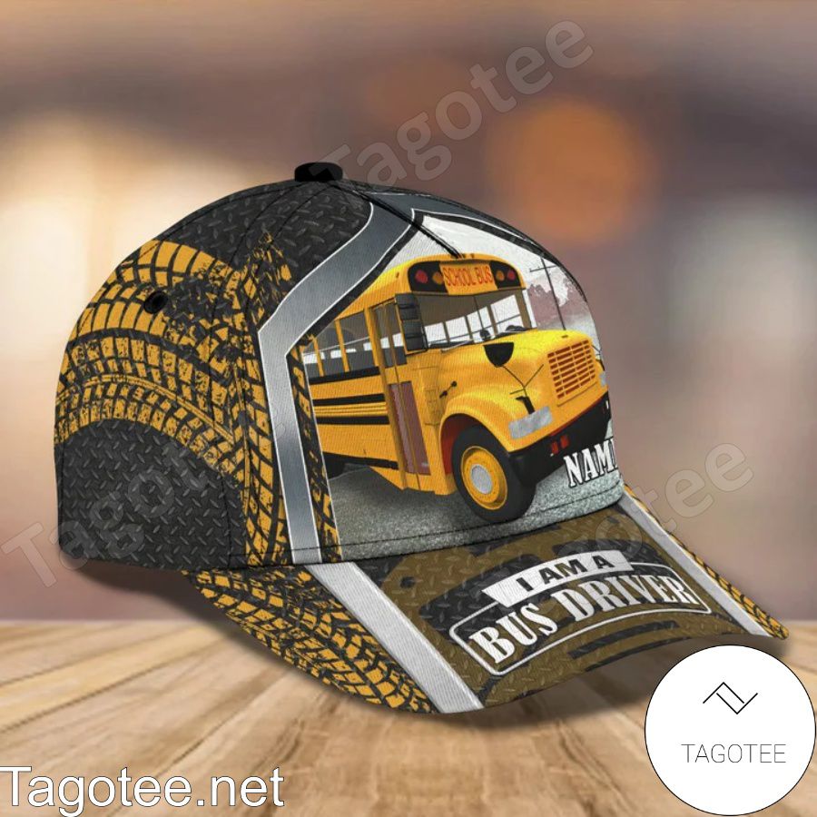 Personalized I Am A Bus Driver School Bus Cap a