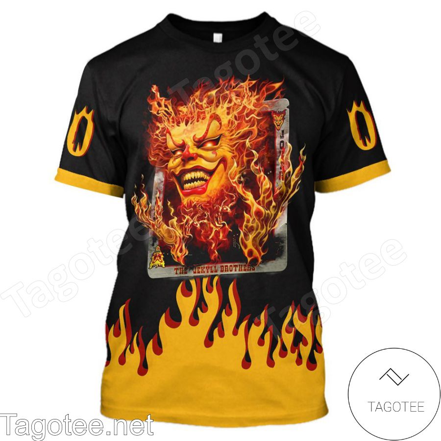 Personalized Insane Clown Posse Jekyll Brothers Flaming Card Shirt