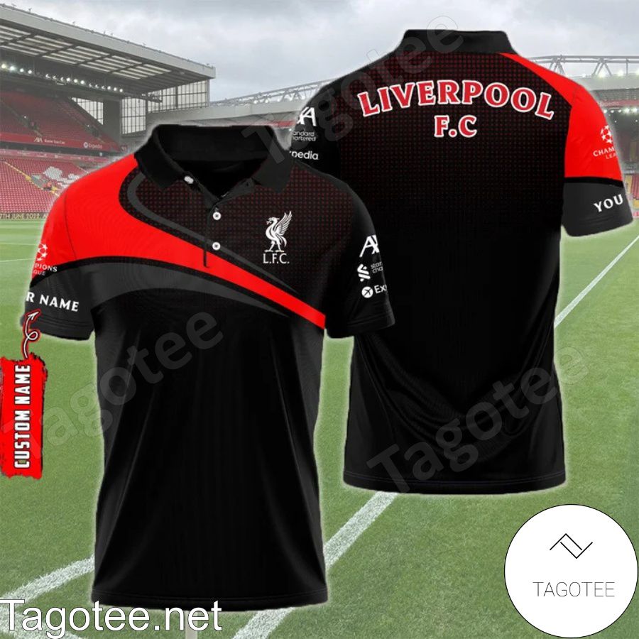 Personalized Liverpool F.c And Axa Polo Shirt