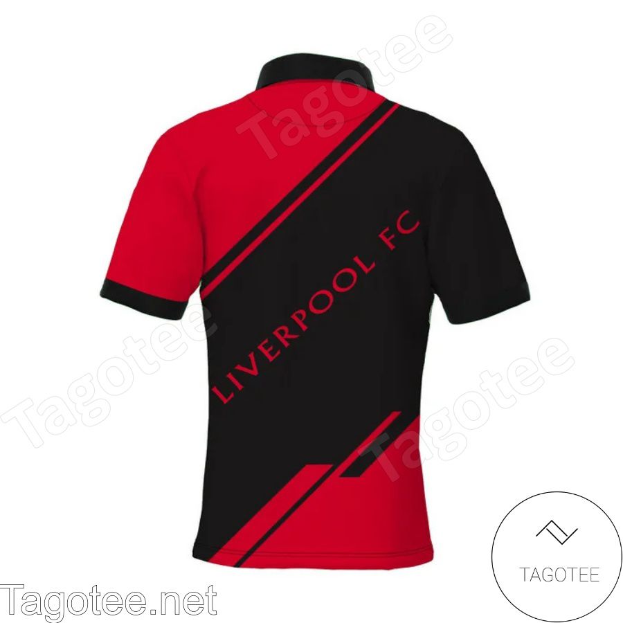 Personalized Liverpool Fc Black And Red Polo Shirt a