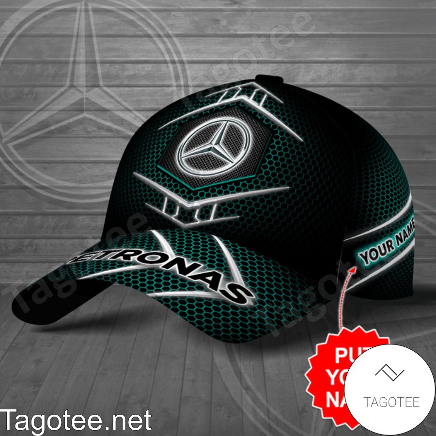 Personalized Mercedes Petronas Hive Pattern Cap a