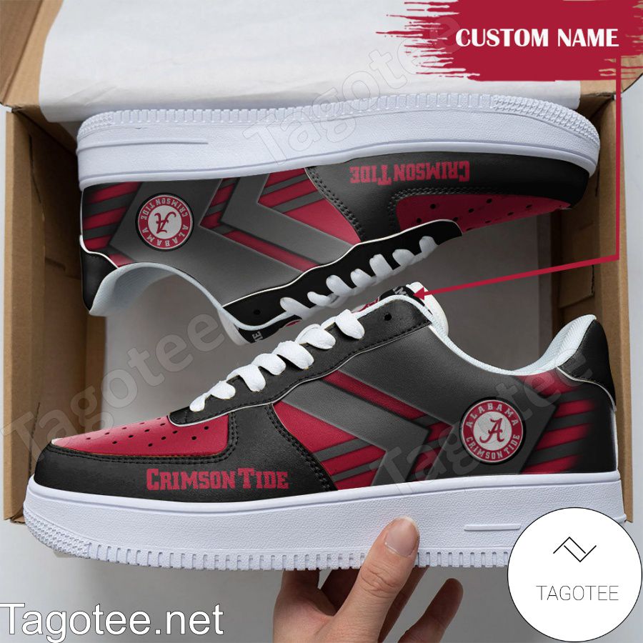 Personalized NCAA Alabama Crimson Tide Custom Name Air Force Shoes