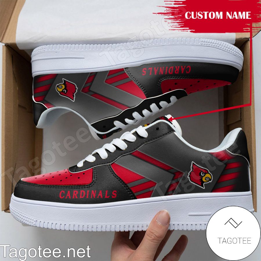Personalized NCAA Louisville Cardinals Custom Name Air Force Shoes