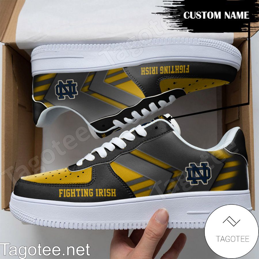 Personalized NCAA Notre Dame Fighting Irish Custom Name Air Force Shoes