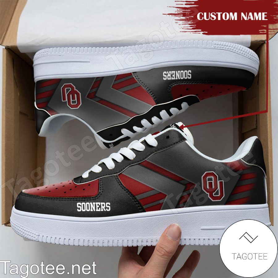Personalized NCAA Oklahoma Sooners Custom Name Air Force Shoes
