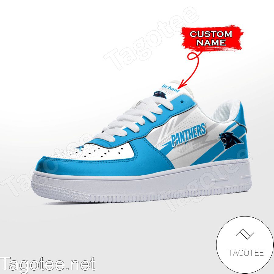 Personalized NFL Carolina Panthers Custom Name Air Force Shoes b