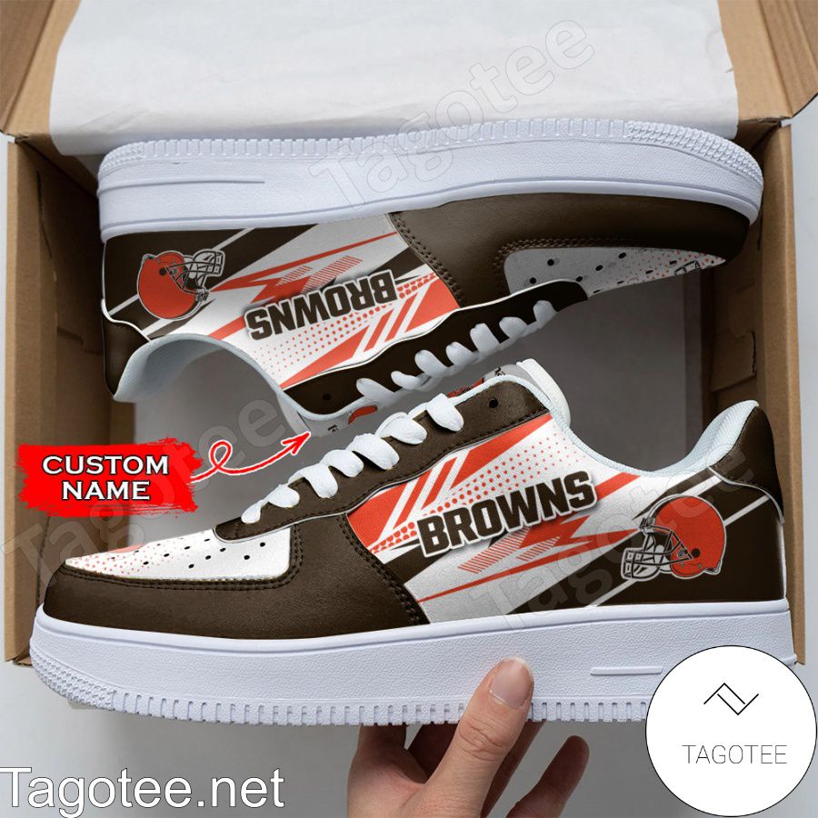 Personalized NFL Cleveland Browns Custom Name Air Force Shoes a