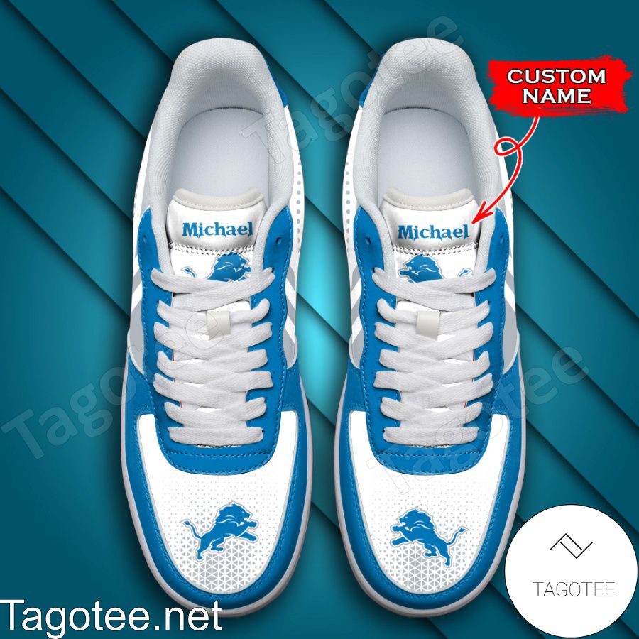 Personalized NFL Detroit Lions Custom Name Air Force Shoes