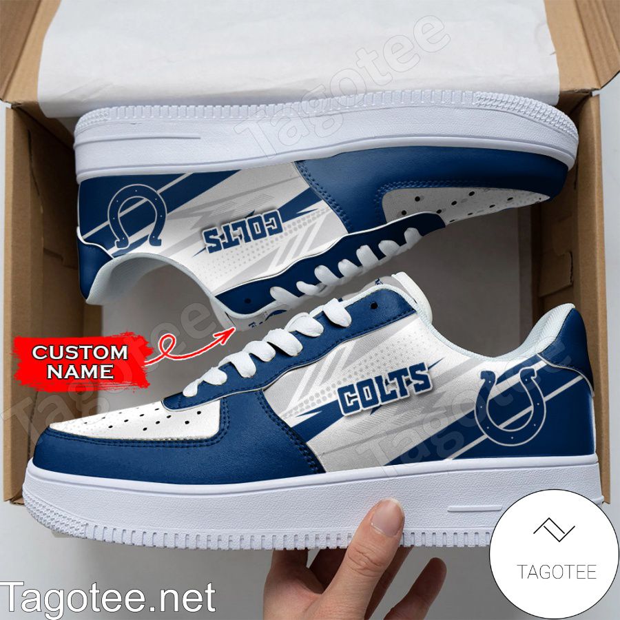 Personalized NFL Indianapolis Colts Custom Name Air Force Shoes a