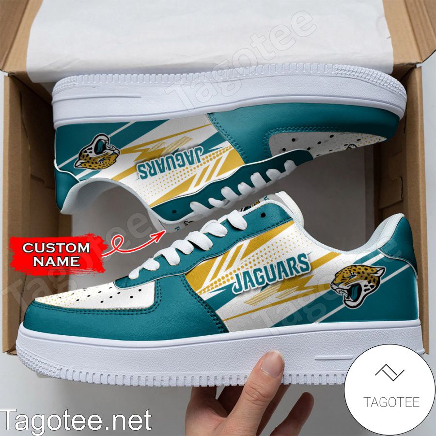 Personalized NFL Jacksonville Jaguars Custom Name Air Force Shoes a