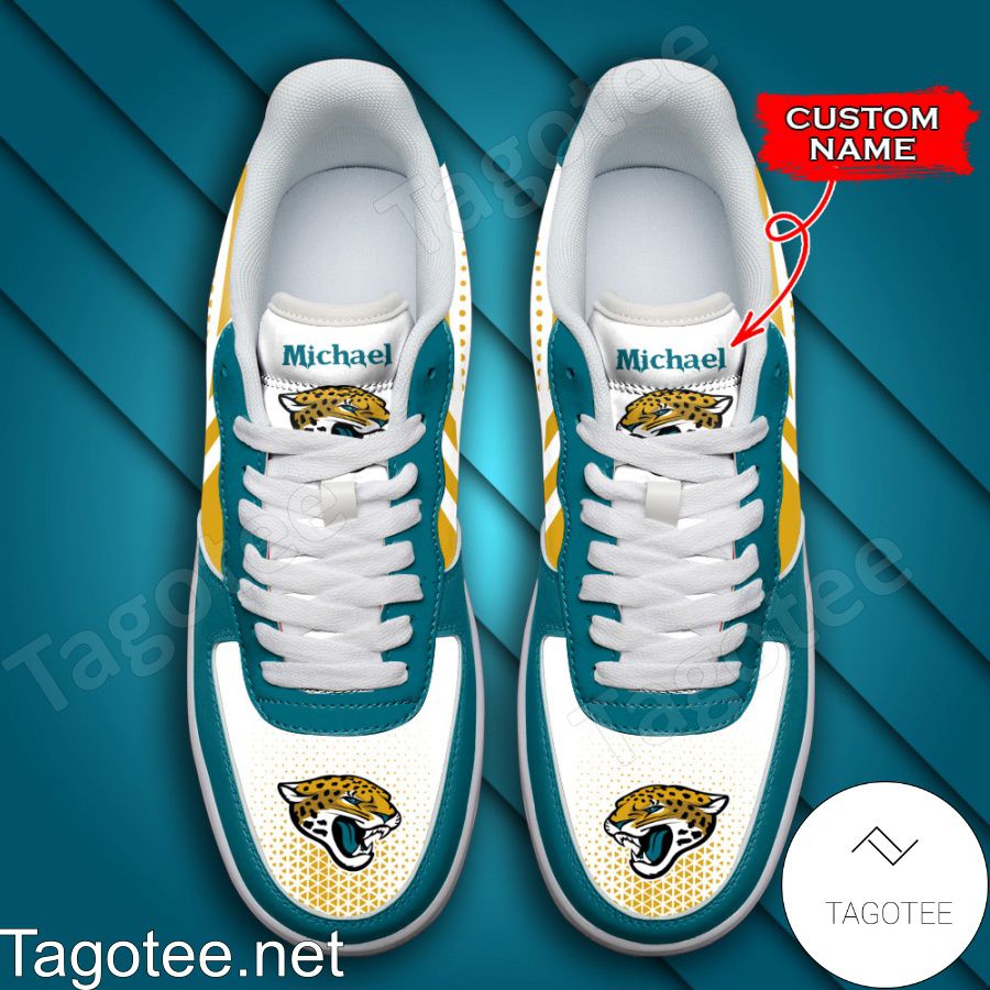 Personalized NFL Jacksonville Jaguars Custom Name Air Force Shoes