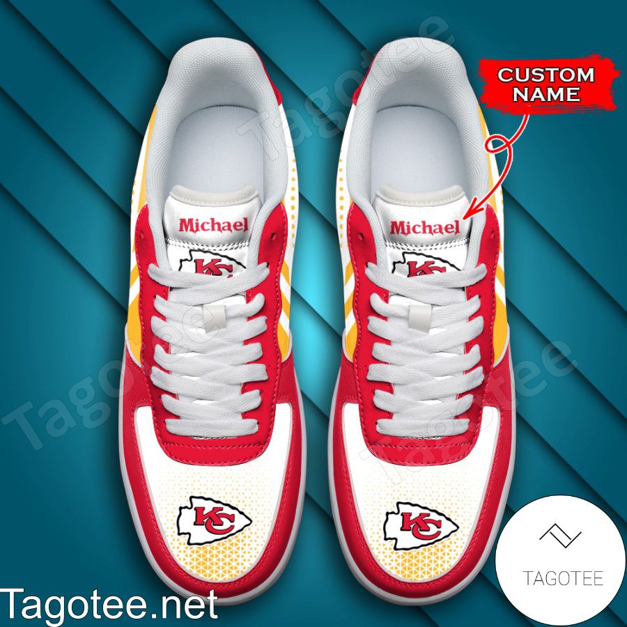 Personalized NFL Kansas City Chiefs Custom Name Air Force Shoes