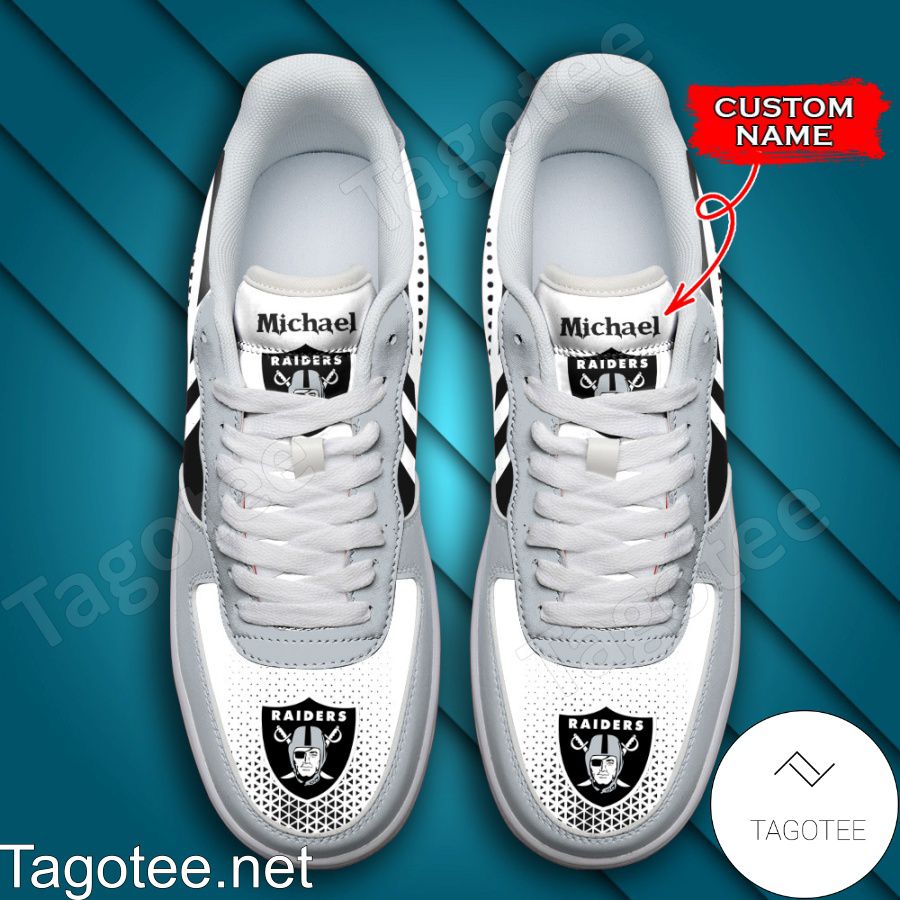 Personalized NFL Las Vegas Raiders Custom Name Air Force Shoes