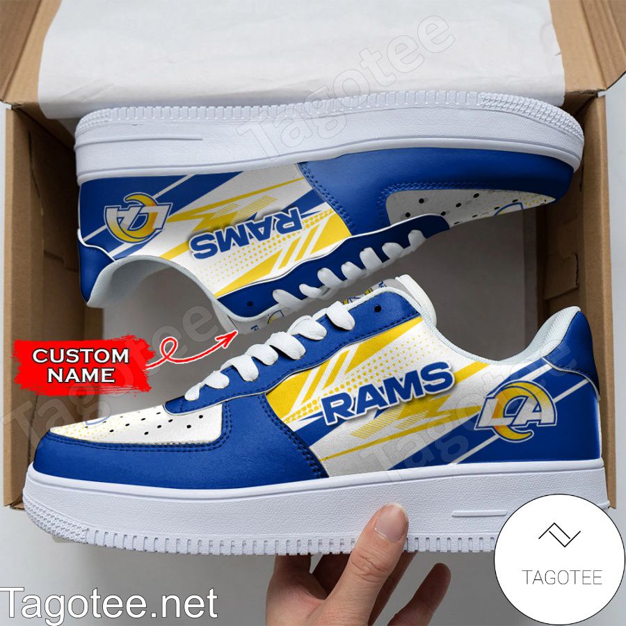 Personalized NFL Los Angeles Rams Custom Name Air Force Shoes a
