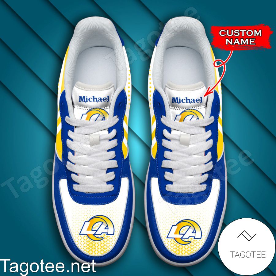 Personalized NFL Los Angeles Rams Custom Name Air Force Shoes