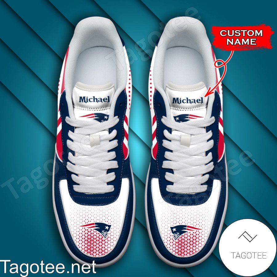 Personalized NFL New England Patriots Custom Name Air Force Shoes