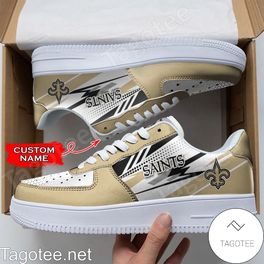 Personalized NFL New Orleans Saints Custom Name Air Force Shoes a