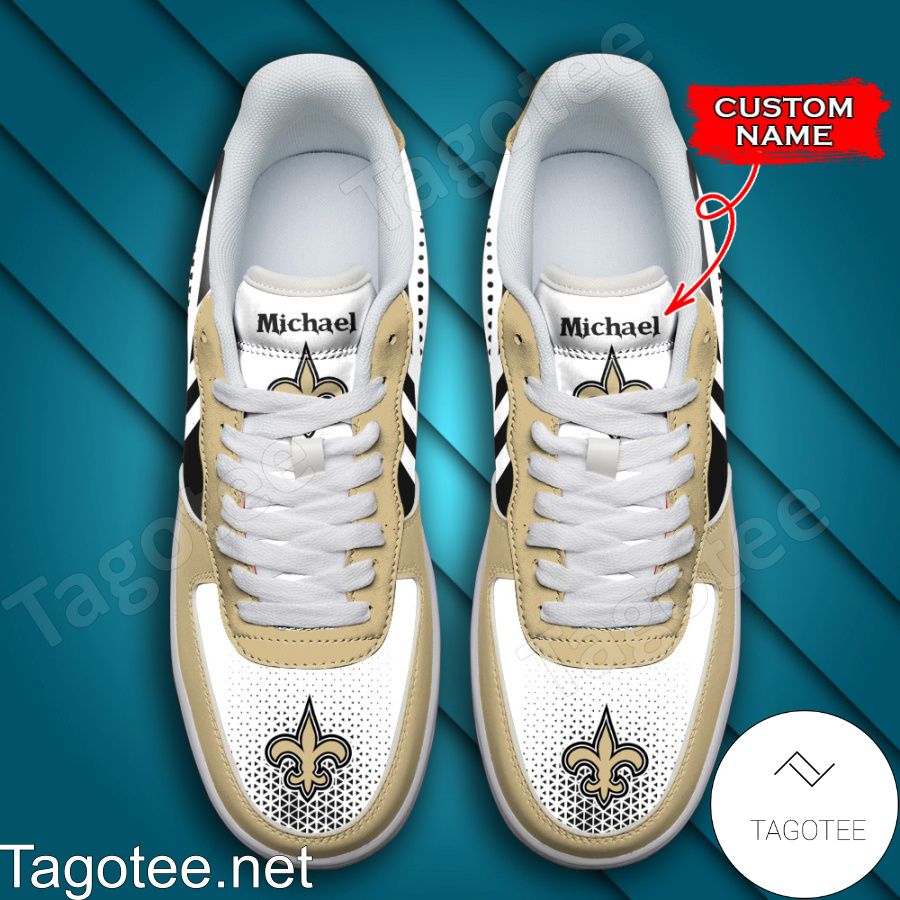 Personalized NFL New Orleans Saints Custom Name Air Force Shoes