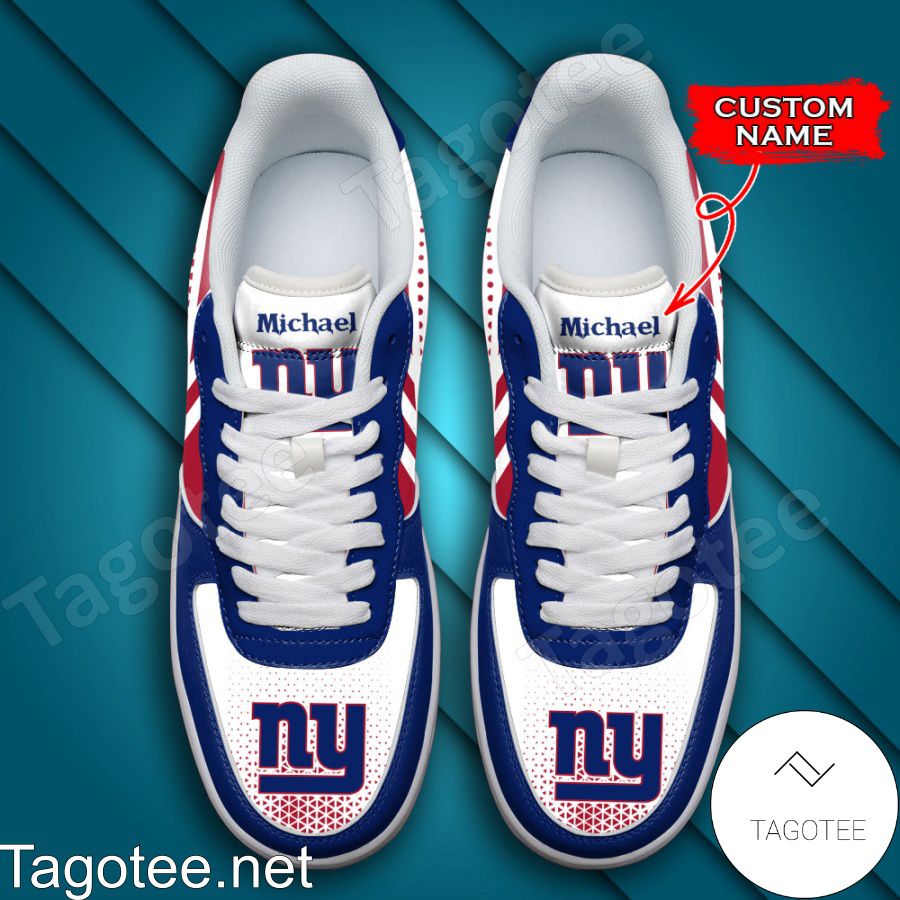 Personalized NFL New York Giants Custom Name Air Force Shoes - Tagotee