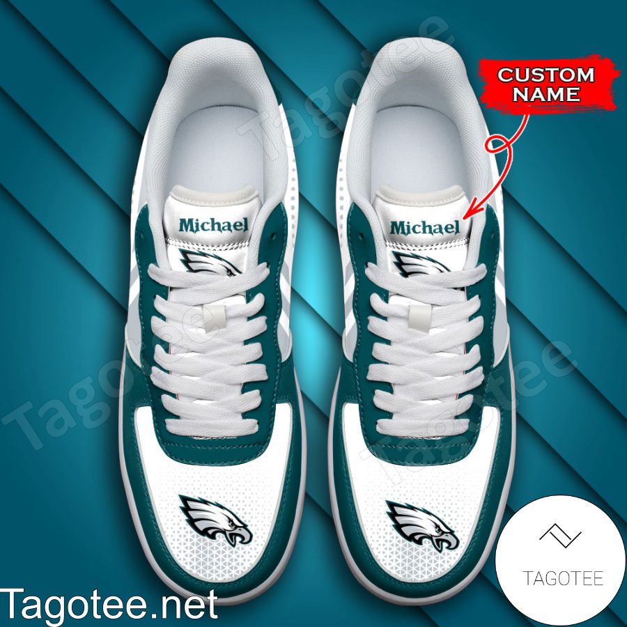 Personalized NFL Philadelphia Eagles Custom Name Air Force Shoes