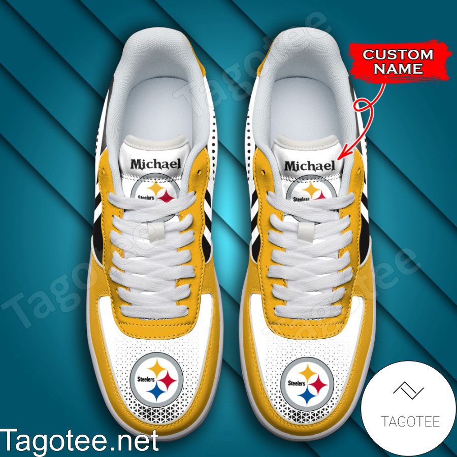 Personalized NFL Pittsburgh Steelers Custom Name Air Force Shoes