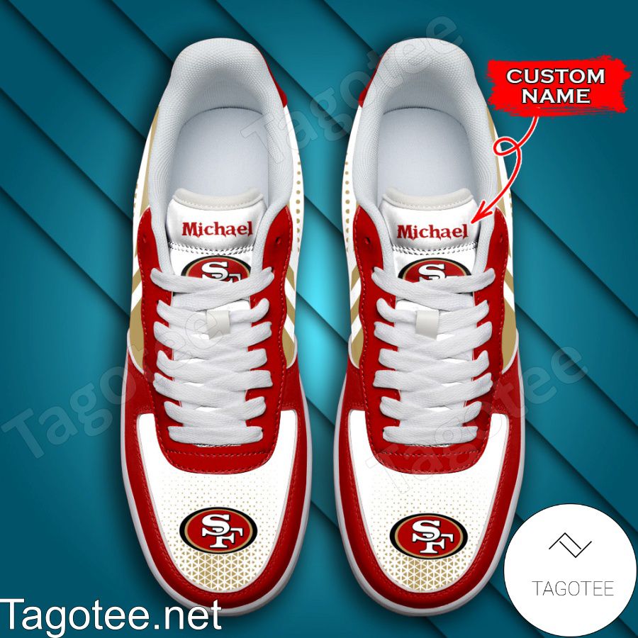 Personalized NFL San Francisco 49ers Custom Name Air Force Shoes