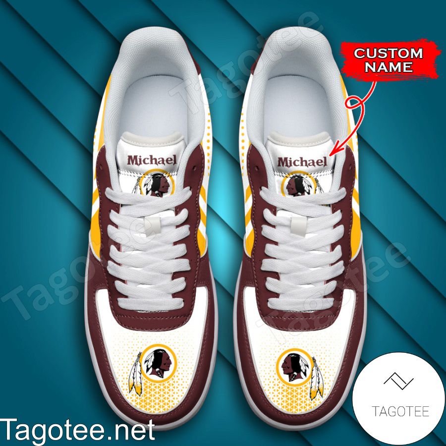 Personalized NFL Washington Redskins Custom Name Air Force Shoes