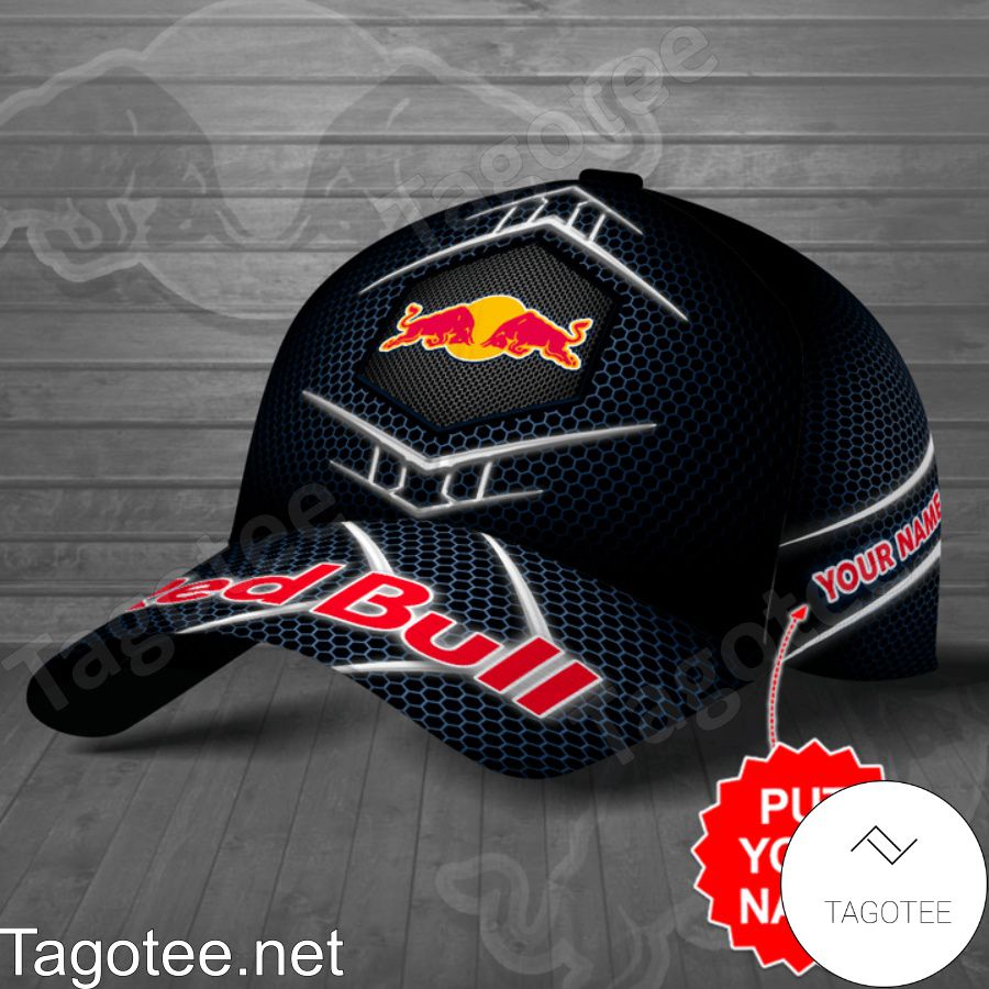 Personalized Red Bull Hive Pattern Cap a