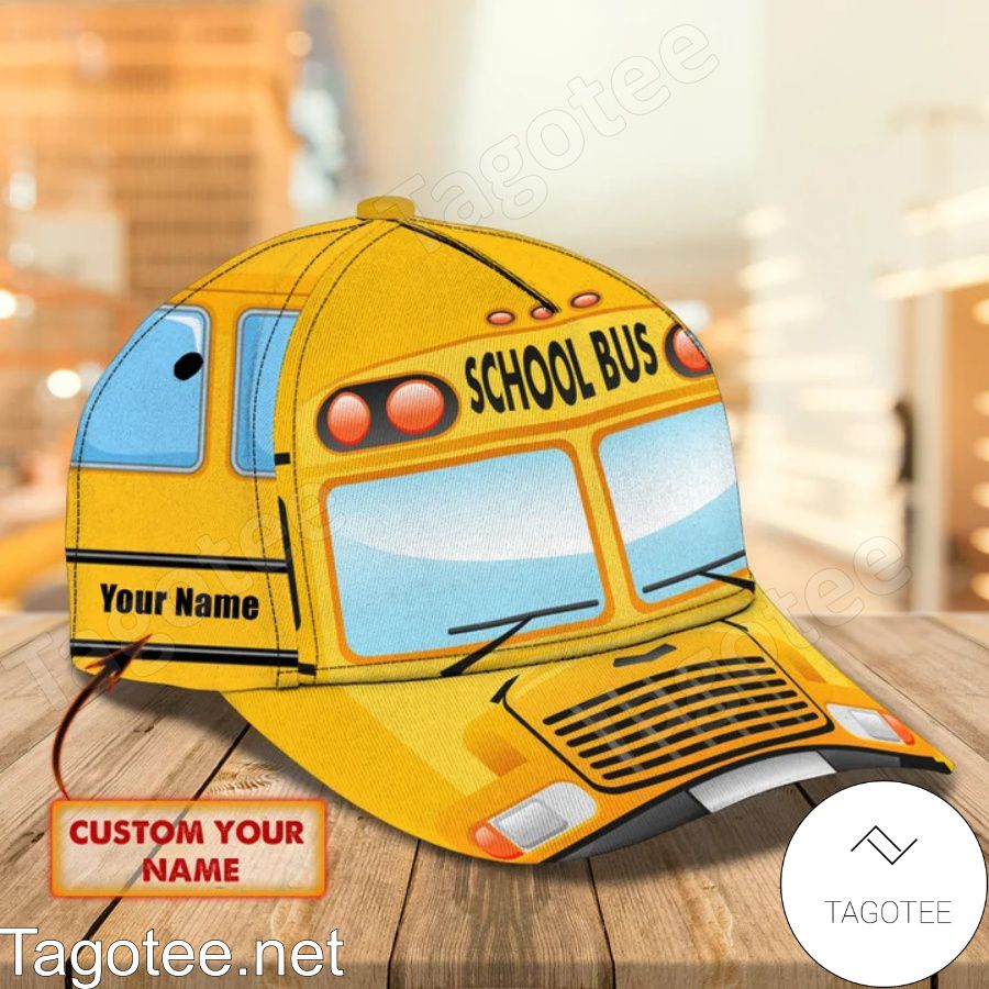 Personalized School Bus Printed Cap