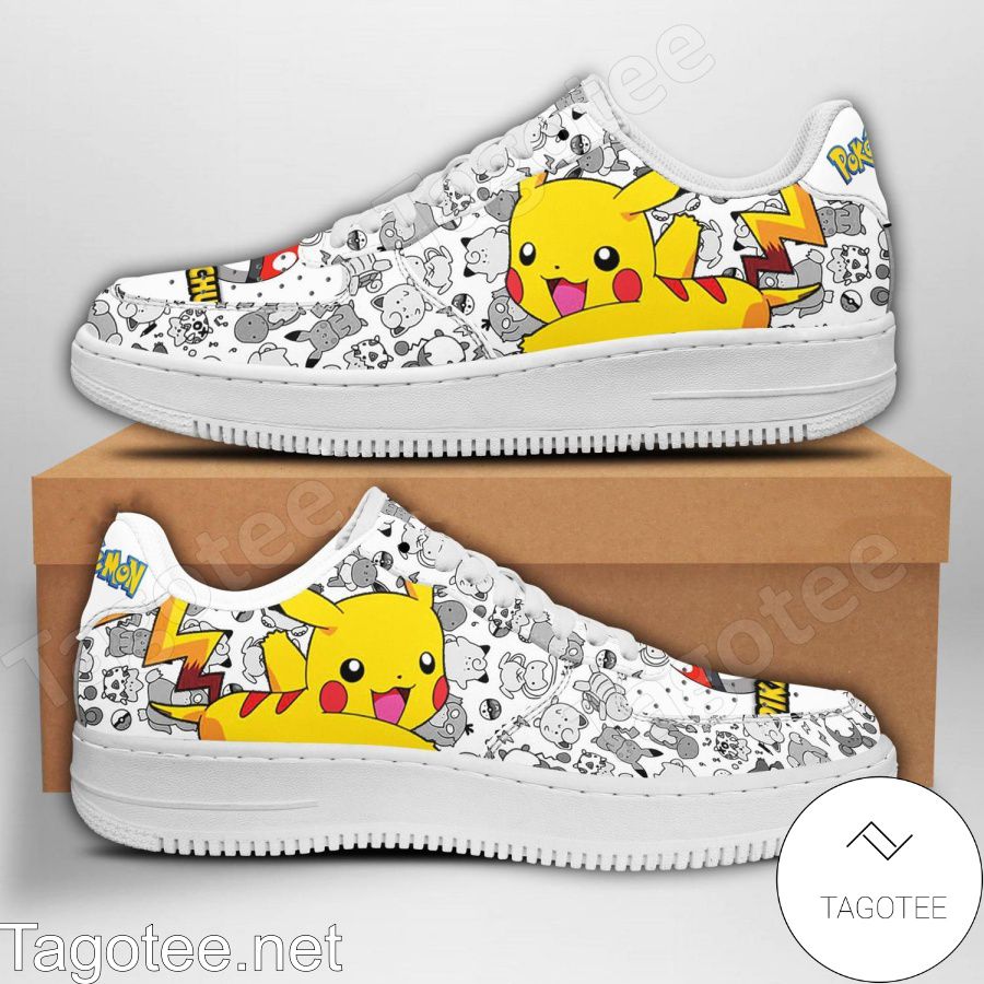 Pikachu Pokemon Air Force Shoes