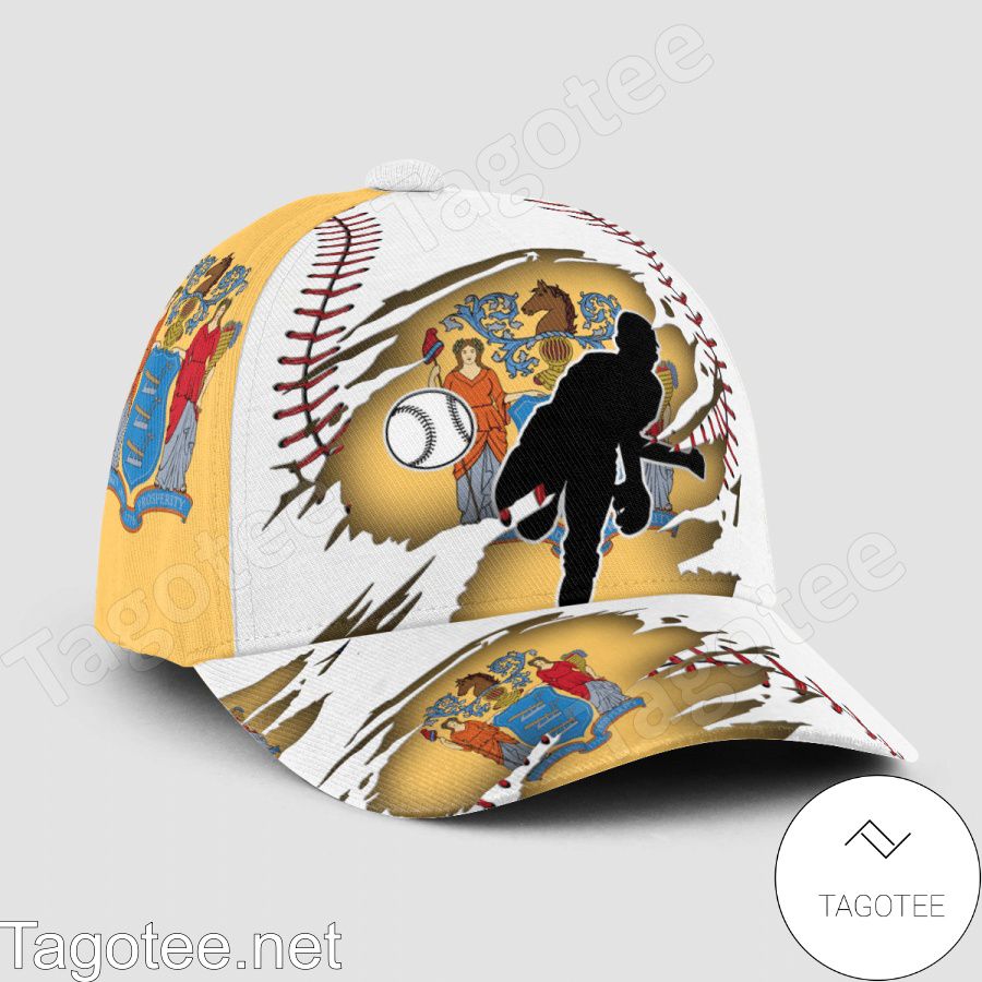 Pitching New Jersey Flag Pattern Cap