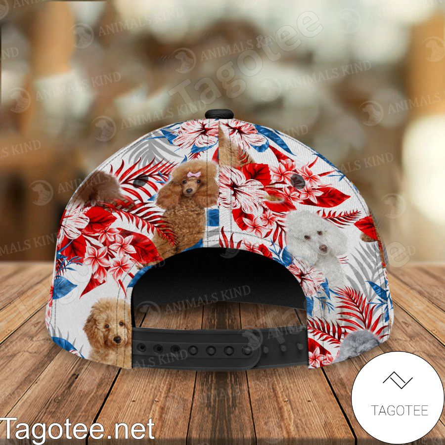 Poodle American Flag Cap a