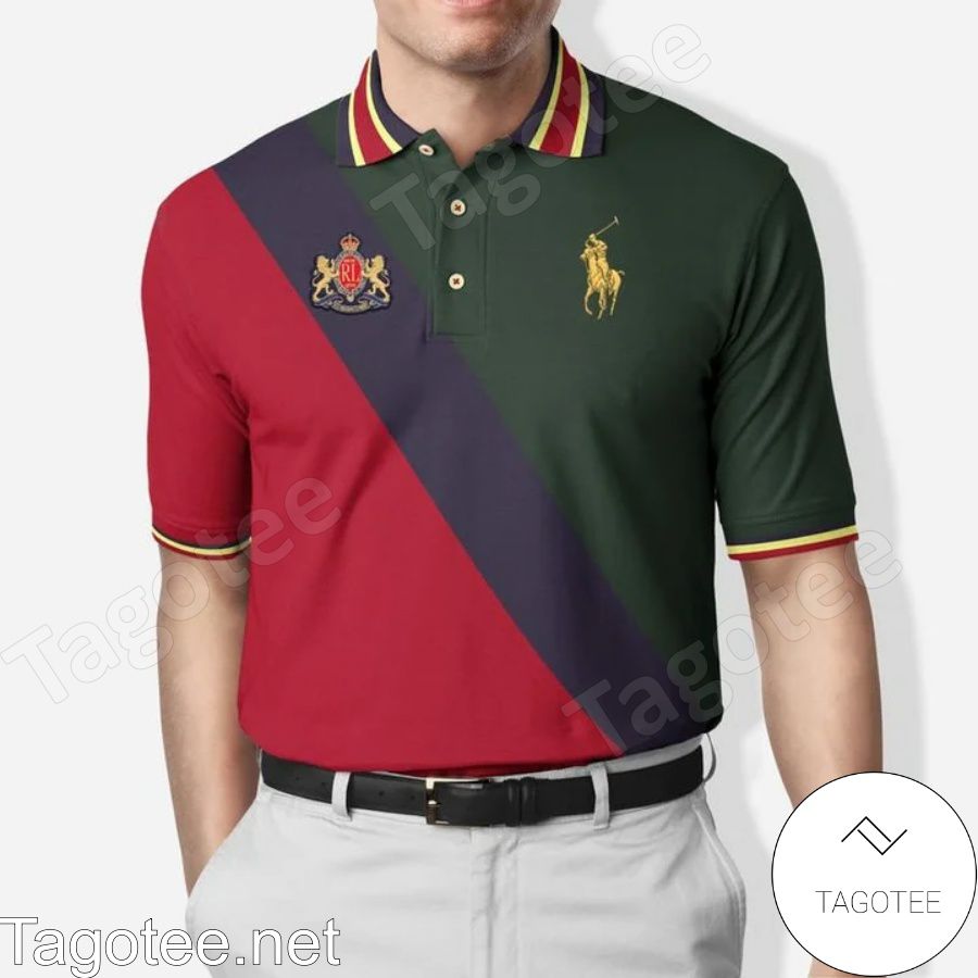 Ralph Lauren Mix Color Green Navy Red Polo Shirt